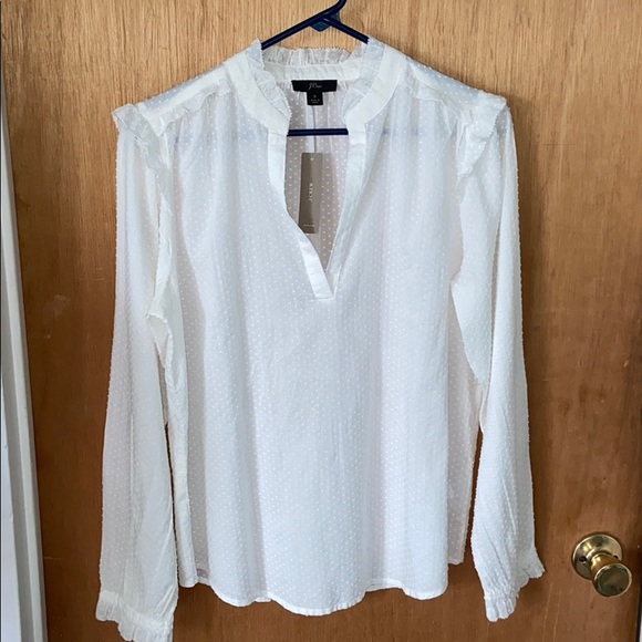 J.Crew Dotted Swiss Blouse - Picture 2 of 10